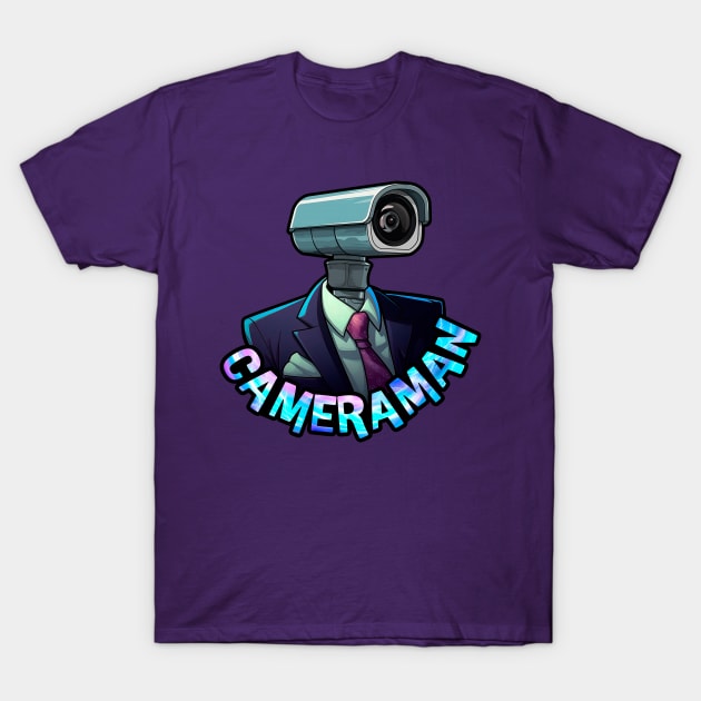 Cameraman of The alliance, skibidi toilet themed cameramen T-Shirt by Silurostudio